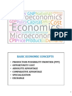 MICRO-1 PPF, Absolute-Comparative Advantage, Specialization and Exchange