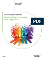 Curriculum Framework: Cambridge Lower Secondary Art & Design 0073