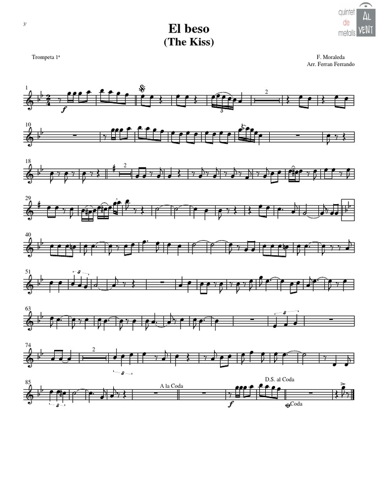 El Beso - Trompeta 1 | PDF