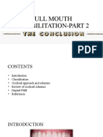 Full Mouth Rehabilitation-Part 2: Presentor: Dr.G.Manasa