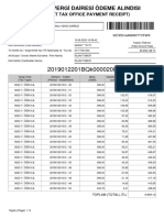 İnternet Vergi Dairesi Ödeme Alindisi: (Internet Tax Office Payment Receipt)