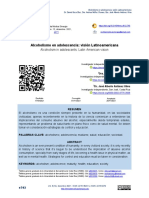 Alcoholismo en Adolescencia: Visión Latinoamericana: Alcoholism in Adolescents: Latin American Vision