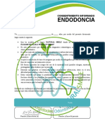 Endodoncia: Consentimiento Informado