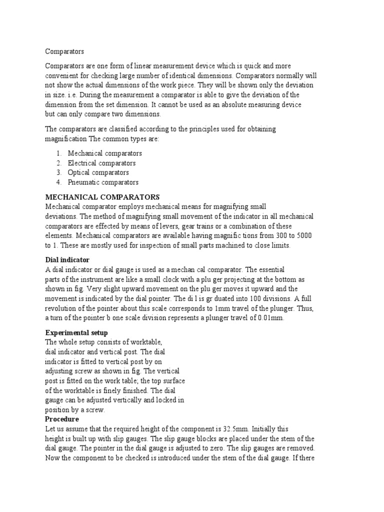 Comparators PDF Optics Amplifier