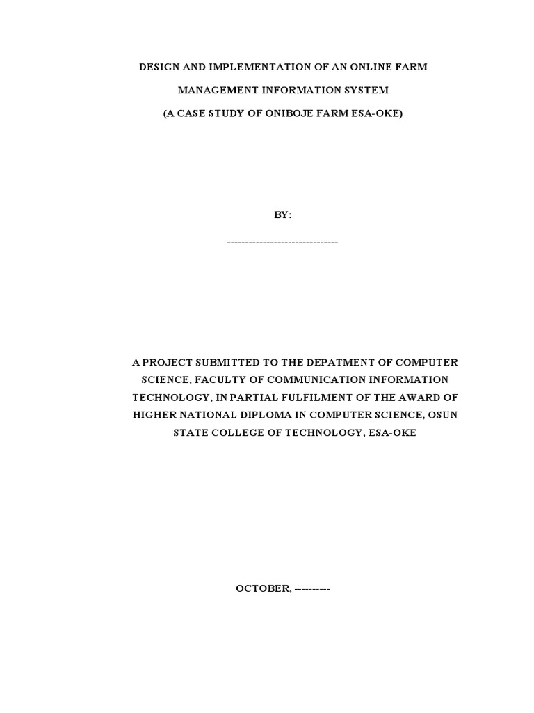 Online Farm Management System Design | PDF | Software Testing ...