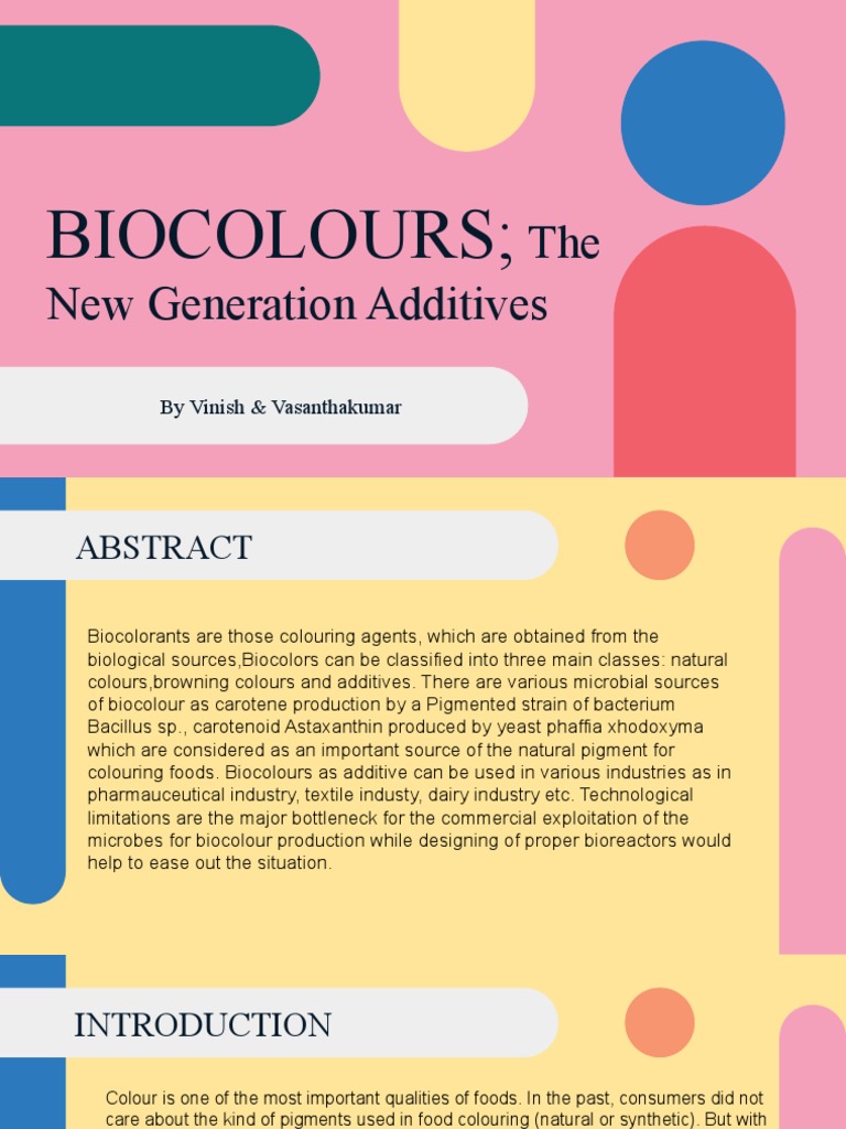 Biocolours: Natural Additives Overview | PDF | Hepatitis C | Interferon