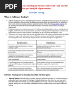 What Is Software Testing?