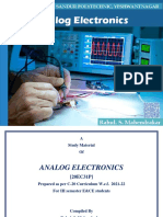 Analog Electronics: Rahul. S. Mahendrakar