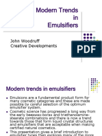 Modern Trends in Emulsifiers: John Woodruff Creative Developments