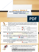 Mod 2, Solving Direct Variation