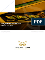 Logo Presentation: M Car Solution