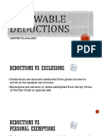 Allowable Deductions (Taxation Review)