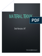 Material Teknik: Dedi Nurcipto, MT