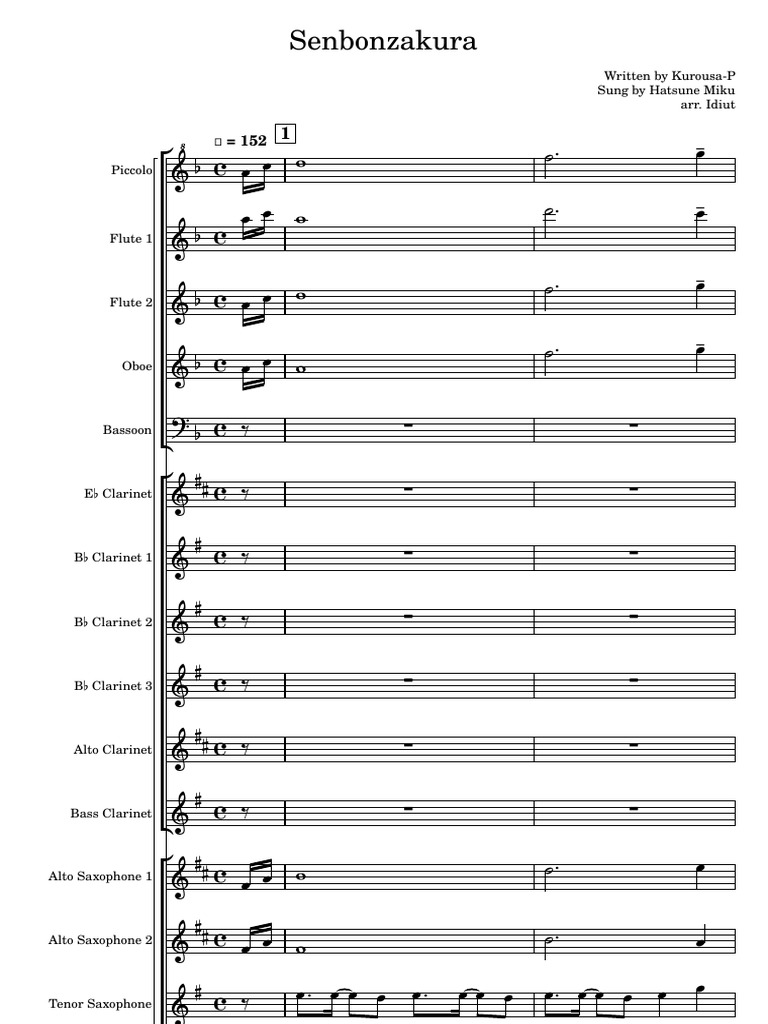 senbonzakura-pdf-saxophone-classical-music-groups