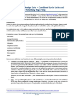 Appendix E8: Unit Design Data - Combined Cycle Units and Block Design Data (Voluntary Reporting)