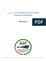 2014 Lok Sabha Elections Candidate Handbook Maharashtra