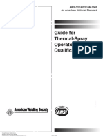 Guide For Thermal-Spray Operator Qualification: AWS C2.16/C2.16M:2002 An American National Standard