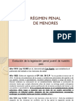 Regimen Penal de Menores 2022