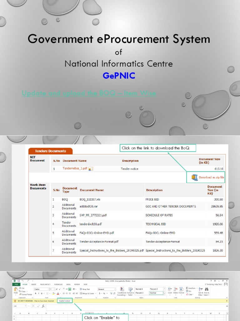 Government Eprocurement System National Informatics Centre PDF