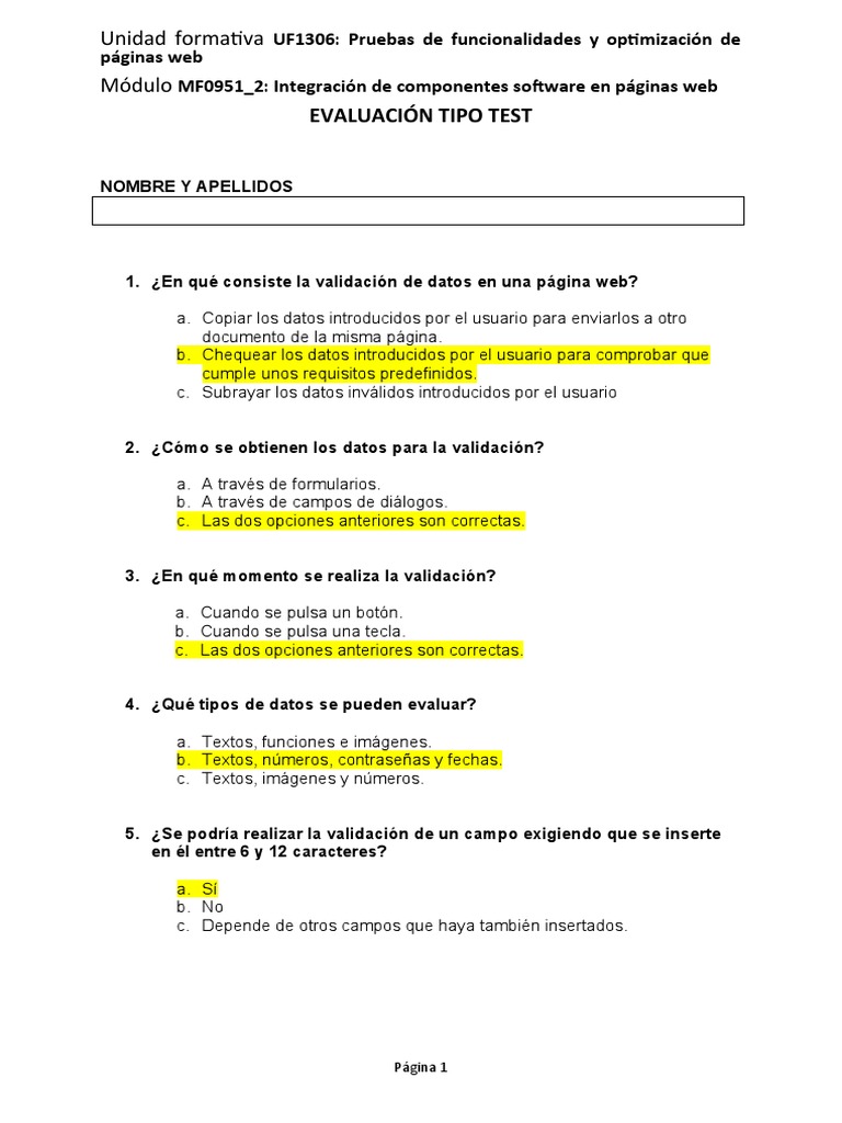 Test m dulo 2 uf 2 pdf html red mundial