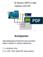 Skematik Sensor DHT11 Dan Tampilan LCD I2C