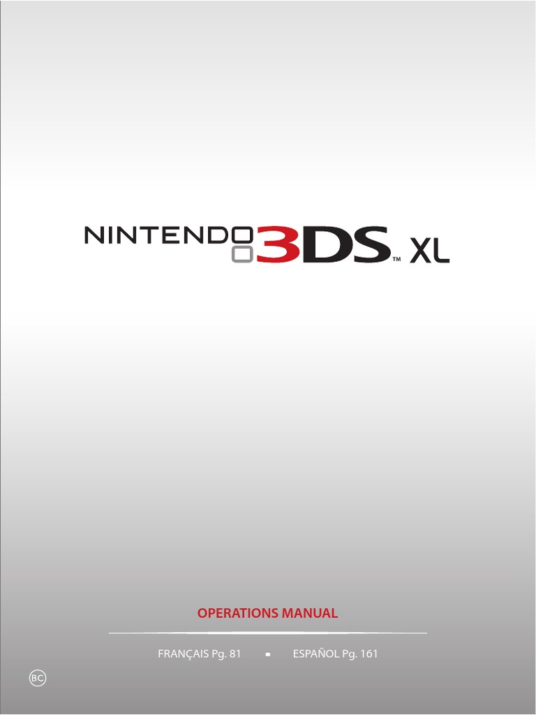 Manual Nintendo 3dsxl Operations English | PDF | Computing