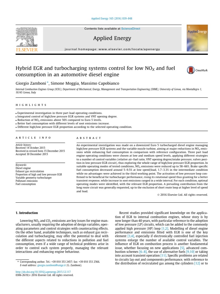 Zamboni 2016 PDF Diesel Engine Engines
