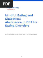 Mindful Eating and Dialectical Abstinence in DBT For Eating Disorders