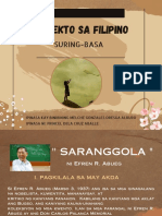 Proyekto Sa Filipino: Suring-Basa
