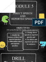 Direct Speech AND Reported Speech