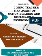 GMRC Group 3 Module 3 - The GMRC Teacher As An Agent of Nation Building and Sustainable Environment