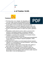 Metabolism of Amino Acids