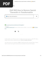 ? (SAP BW) How To Remove Special Characters in Transformation - ?my Easy B.I