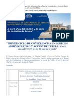 Primer Ciclo de Conferencias en Derecho Administrativo y Acción de Tutela