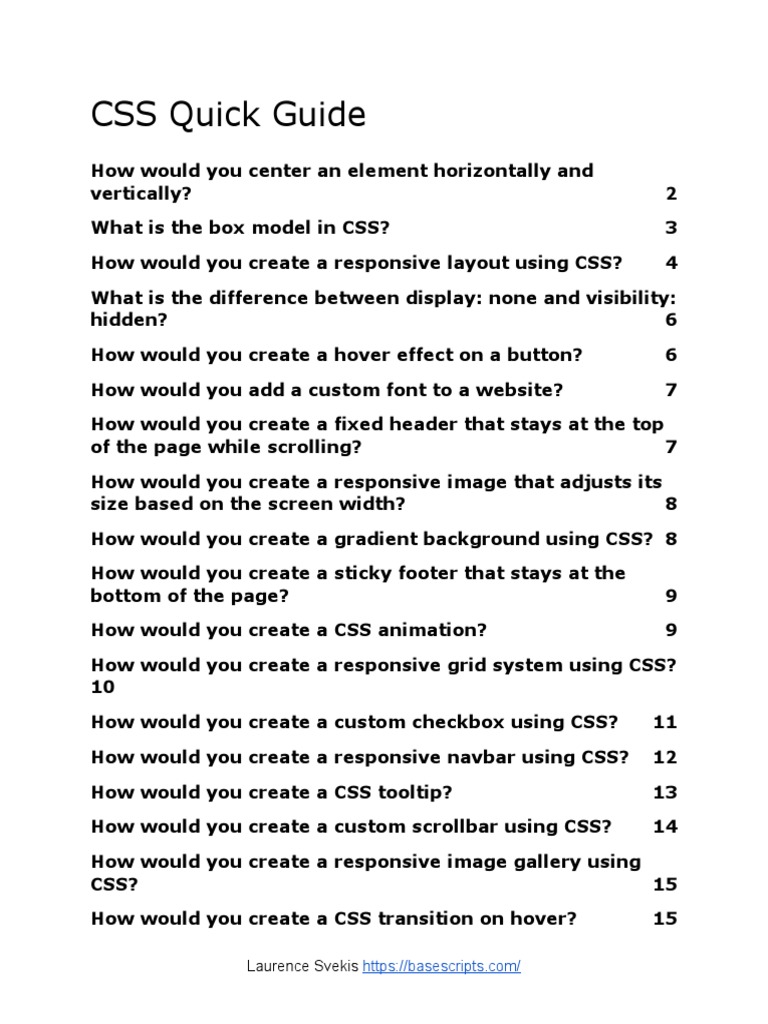 CSS Guide | PDF | Page Layout | Computing