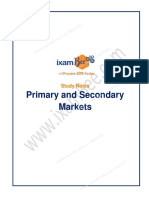Primary and Secondary Markets: Study Notes