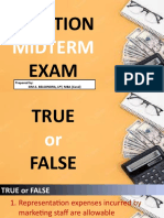 Taxation Exam: Midterm