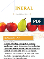 Mineral: Ilmu Gizi Dasar - PK 11