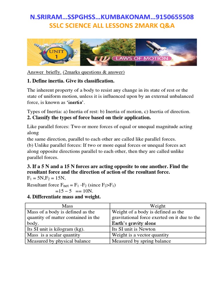 zeal study SSLC SCIENCE all lessons 2mark answers new 30.10.22 | PDF ...