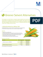 Greener Solvent Alternatives: 2-Methyltetrahydrofuran (Methyl THF)