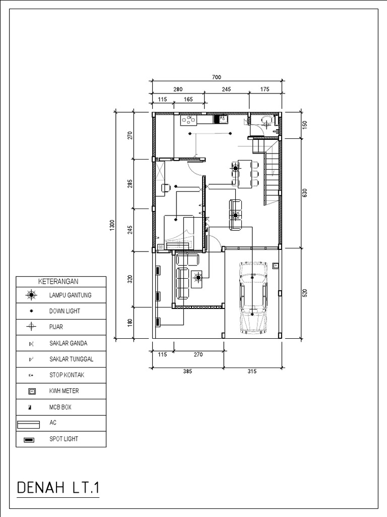 Denah Titik Lampu | PDF