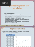 Simple Linear Regression and Correlation
