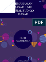 Pemahaman Dasar Ilmu Sosial Budaya Dasar