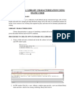 Standard Cell Library Characterization Using Static Cmos