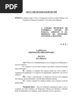 Lei 7485. uso e ocupação do solo de londrina