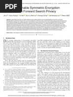 Paper 1 Searchable Symmetric Encryption With Forward Search Privacy