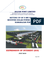 Kamarajar Port Limited: Setting Up of 5 MW Ground Mounted Solar Power Plant at Kamarajar Port