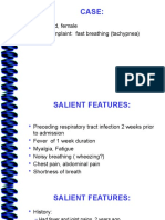 Case:: 9-Year Old, Female Chief Complaint: Fast Breathing (Tachypnea)