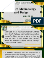 Research Methodology and Design: Grade 10