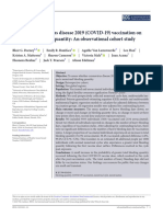 BJOG - 2023 - Darney - Impact of Coronavirus Disease 2019 COVID 19 Vaccination On Menstrual Bleeding Quantity An